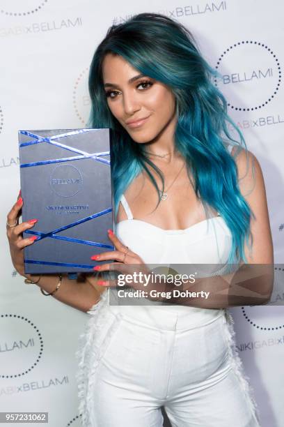 Niki DeMartino attends the Niki & Gabi DeMartino X Bellami Collection Launch Party at Avenue on May 10, 2018 in Los Angeles, California.