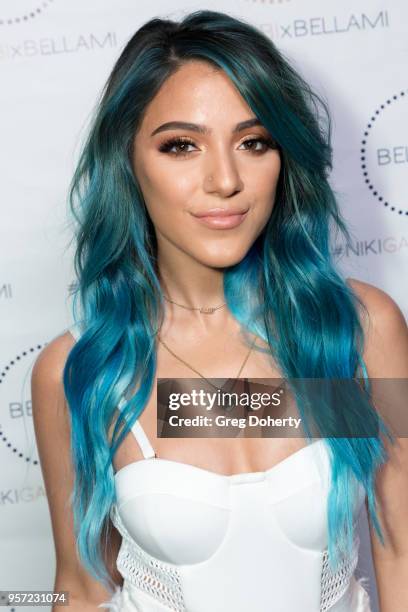 Niki DeMartino attends the Niki & Gabi DeMartino X Bellami Collection Launch Party at Avenue on May 10, 2018 in Los Angeles, California.