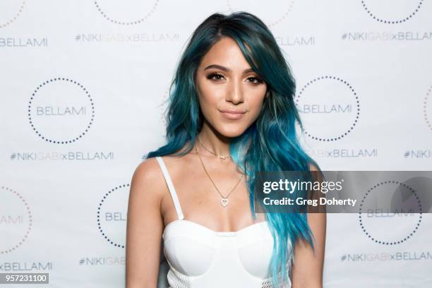 Niki DeMartino attends the Niki & Gabi DeMartino X Bellami Collection Launch Party at Avenue on May 10, 2018 in Los Angeles, California.