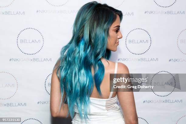 Niki DeMartino attends the Niki & Gabi DeMartino X Bellami Collection Launch Party at Avenue on May 10, 2018 in Los Angeles, California.