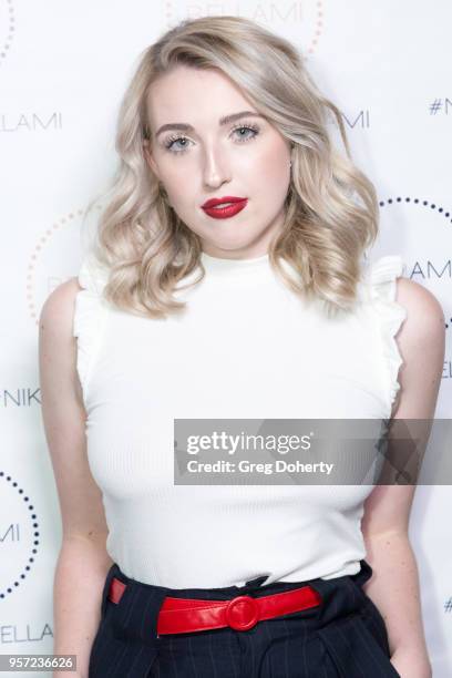 Ellie Moore attends the Niki & Gabi DeMartino X Bellami Collection Launch Party at Avenue on May 10, 2018 in Los Angeles, California.