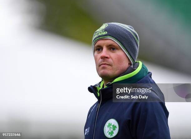 Dublin , Ireland - 11 May 2018; Ireland captain William Porterfield prior to play on day one of the International Cricket Test match between Ireland...