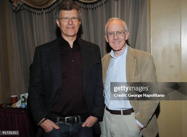 Director Jon Amiel and Ral Keynes attend the "Creation" photo call at the Regency Hotel on January 12, 2010 in New York City.