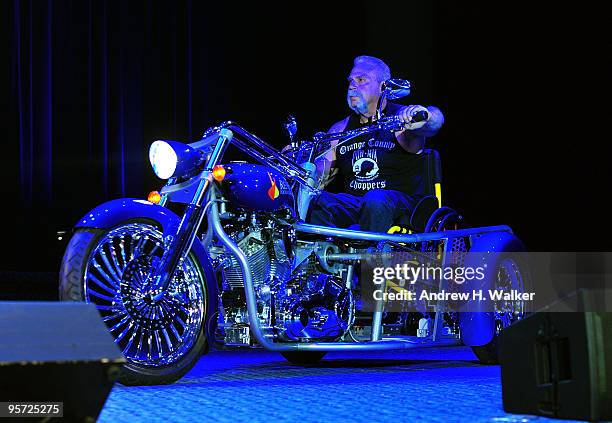 Personality Paul Teutul Sr. Speaks onstage at the Christopher & Dana Reeve Foundation 19th Annual "A Magical Evening" Gala at the Marriott Marquis on...