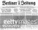 Titelseite einer Ausgabe der SED Bezirkszeitung 'Berliner Zeitung'