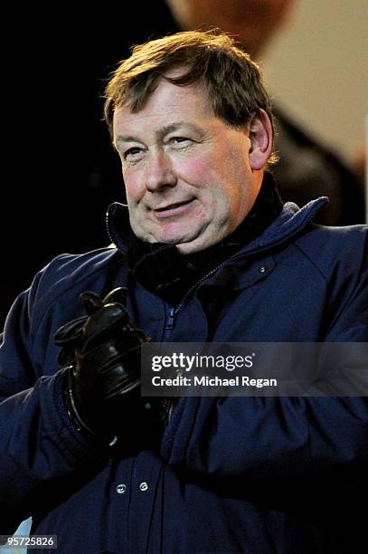 Peter Storrie the Portsmouth Chief Executive looks on during the FA Cup sponsored by E.ON 3rd round replay match between Coventry City and Portsmouth...