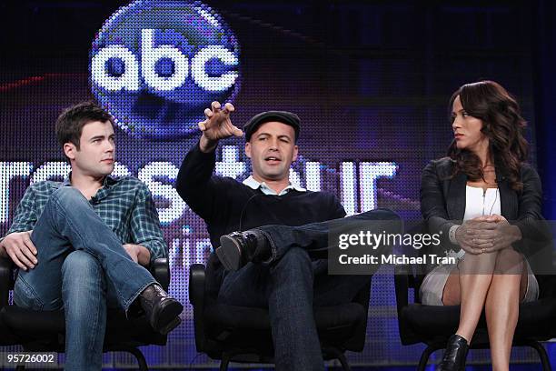 Matt Long, Billy Zane and Nicole Ari Parker attend the ABC and Disney Winter Press Tour held at The Langham Resort on January 12, 2010 in Pasadena,...