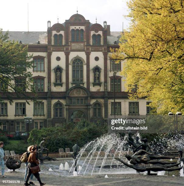 Anziehungspunkt für viele Besucher der Hansestadt Rostock ist die Kröpeliner Strasse mit ihrem Universitätsplatz und dem historischen...