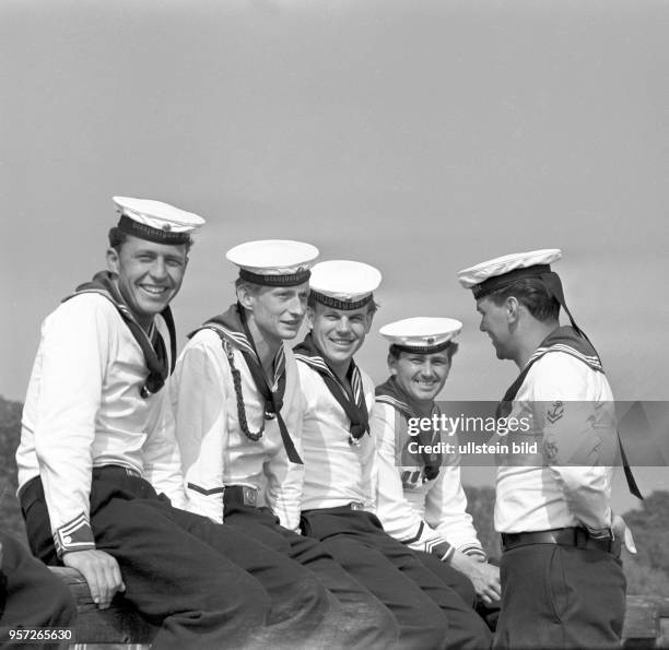 Matrosen der Grenzbrigade Küste der Grenztruppen der DDR, undatiertes Foto von 1970.