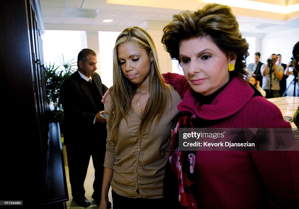 Vanessa Lopez And Gloria Allred Press Conference Against Shaquille O'Neil