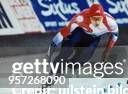 Der amerikanische Eisschnellläufer Dan Jansen beim Weltcup in Berlin 1993 während eines Rennens über 500m. .