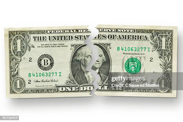 Us Ripped Note 195 Ripped Dollar Bill Stock Photos, High-Res Pictures, and Images ...
