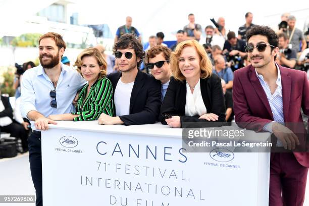 Actor Peter Lanzani, actress Mercedes Moran, director Luis Ortega, actor Lorenzo Ferro, actress Cecilia Roth and actor Chino Darin attend the...