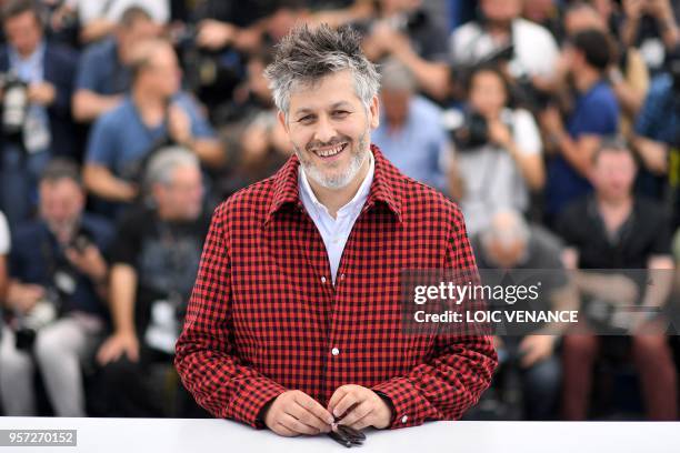 French director Christophe Honore poses on May 11, 2018 during a photocall for the film "Sorry Angel " at the 71st edition of the Cannes Film...