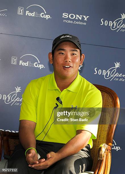 Tadd Fujikawa spoke about growing up play golf in Hawaii during his press interview for the Sony Open in Hawaii held at Waialae Country Club on...