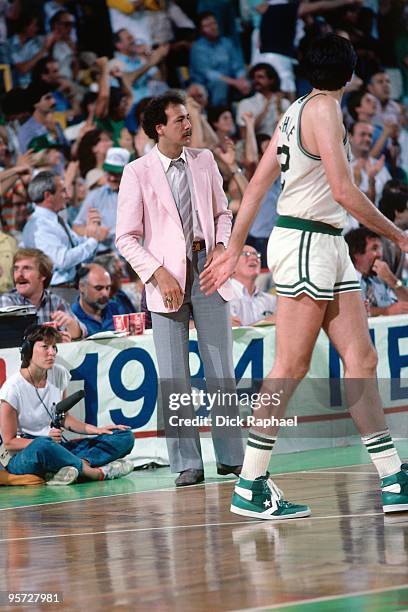 Chris Ford of the Boston Celtics looks on during a game played in 1984 at the Boston Garden in Boston, Massachusetts. NOTE TO USER: User expressly...