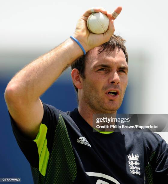 England's Michael Yardy during a training session at the Everest Cricket Club, Georgetown, Guyana, before the ICC World Twenty20 group match against...