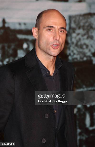 Actor Mark Strong attends the 'Sherlock Holmes' German Premiere at the CineStar movie theater on January 12, 2010 in Berlin, Germany.