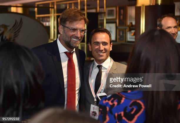 Liverpool players during meet and greet and signing session during the Player Awards at Anfield on May 10, 2018 in Liverpool, England.