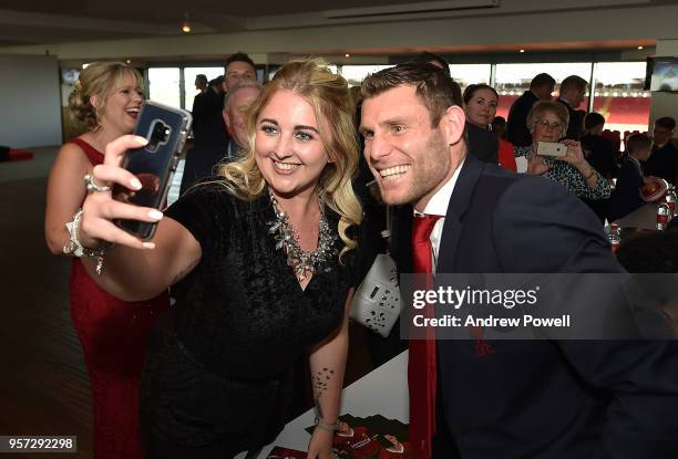 Liverpool players during meet and greet and signing session during the Player Awards at Anfield on May 10, 2018 in Liverpool, England.