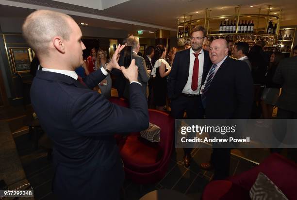 Liverpool players during meet and greet and signing session during the Player Awards at Anfield on May 10, 2018 in Liverpool, England.