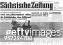 Titelseite einer Ausgabe der SED Bezirkszeitung 'Sächsische Zeitung'