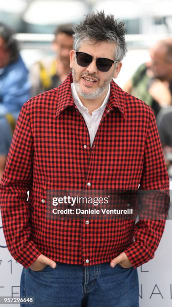 Director Christophe Honore wears sunglasses as he attends the photocall for "Sorry Angel " during the 71st annual Cannes Film Festival at Palais des...