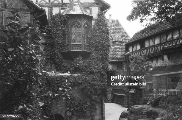 Eisenach in Thüringen - Auf der Wartburg 1969 Foto : Reinhard Kaufhold - Technische Qualität bedingt durch historische Vorlage -