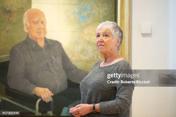 Scottish artist Victoria Crowe attends a press launch of the new exhibition 'Victoria Crowe: Beyond Likeness' at Scottish National Portrait Gallery...