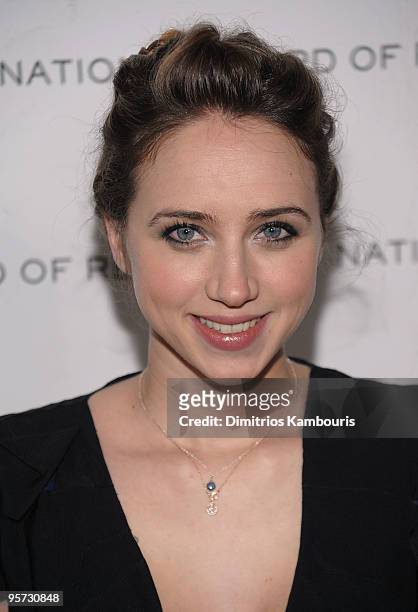 Actress Zoe Kazan attends the 2010 National Board of Review Awards Gala at Cipriani 42nd Street on January 12, 2010 in New York City.