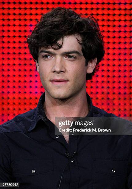 Actor Ethan Peck speaks onstage at the ABC '10 Things I Hate About You' Q&A portion of the 2010 Winter TCA Tour day 4 at the Langham Hotel on January...