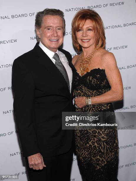 Regis Philbin and Joy Philbin attend the 2010 National Board of Review Awards Gala at Cipriani 42nd Street on January 12, 2010 in New York City.