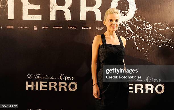 Actress Elena Anaya attends the "Hierro" premiere, at Callao Cinema on January 12, 2010 in Madrid, Spain.