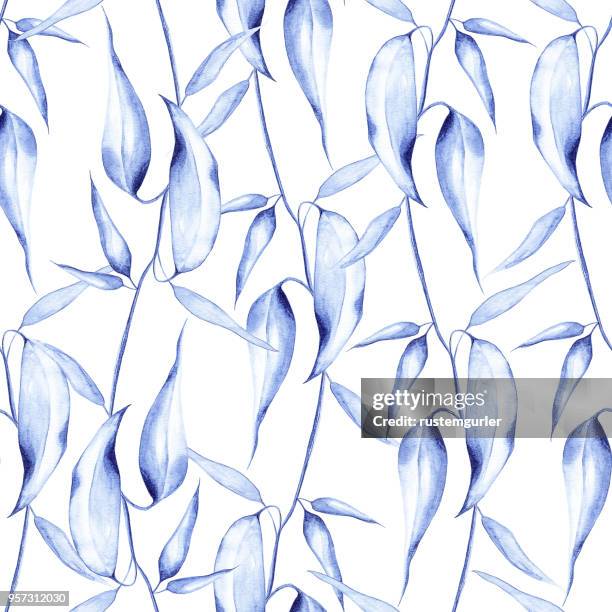 seamless watercolor pattern - selective colour stock illustrations