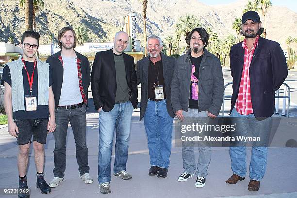 Xavier Dolan, Felix van Groeningen, Yaron Shani, Darryl MacDonald, Scandar Copti and Warwick Thornton at The 2010 Palm Springs International Film...