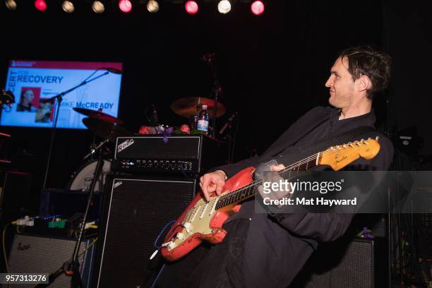 Guitarist Josh Klinghoffer of The Red Hot Chili Peppers performs on stage during the MusiCares Concert For Recovery presented by Amazon Music at the...