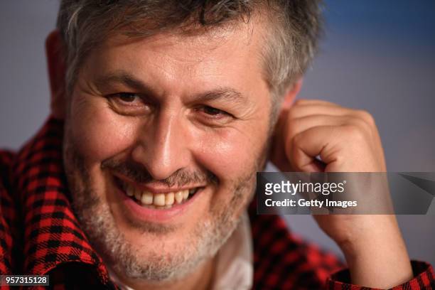 Christophe Honore attends the press conference for "Sorry Angel " during the 71st annual Cannes Film Festival at Palais des Festivals on May 11, 2018...