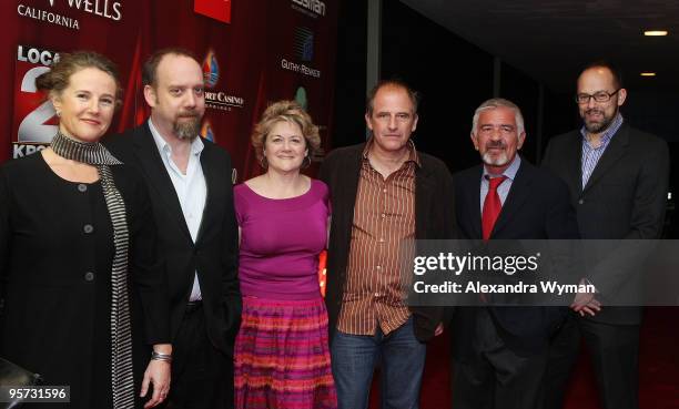 Helen Du Toit, Paul Giamatti, Bonnie Arnold, Michael Hoffman, Darryl MacDonald and Carl Spence at The 2010 Palm Springs International Film Festival...