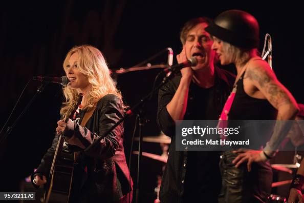 Nancy Rost Musician Nancy Wilson of Heart, Robert Ross and Star Anna perform on stage ...