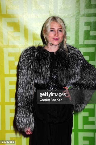 Dree Hemingway attends the Fendi 'O For Pixie Lott - Paris Fashion Week Spring/Summer 2010 at the VIP Room Theater on October 6, 2009 in Paris,...