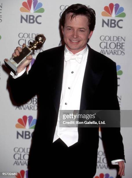 Actor Michael J. Fox attends the 55th Annual Golden Globe Awards on January 18, 1998 at Beverly Hilton Hotel in Beverly Hills, California.