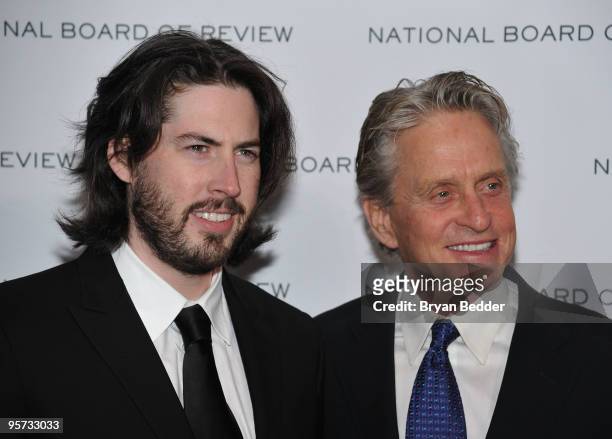Director Jason Reitman and actor Michael Douglas attend the National Board of Review of Motion Pictures Awards gala at Cipriani 42nd Street on...