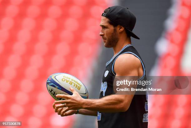 Bilbao , Spain - 11 May 2018; Maxime Machenaud during the Racing 92 Rugby Captain's Run at San Mames Stadium, in Bilbao, Spain.