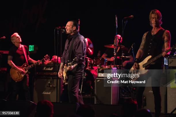 Guitarist Mike McCready of Pearl Jam, Mike Ness of Social Distortion, Chad Smith of Red Hot Chili Peppers and Duff McKagan of Guns and Roses perform...