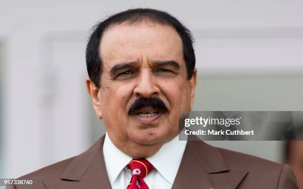 King Hamad bin Isa Al Khalifa of Bahrain attends the Royal Windsor Endurance event at the Royal Windsor Horse Show at Home Park on May 11, 2018 in...