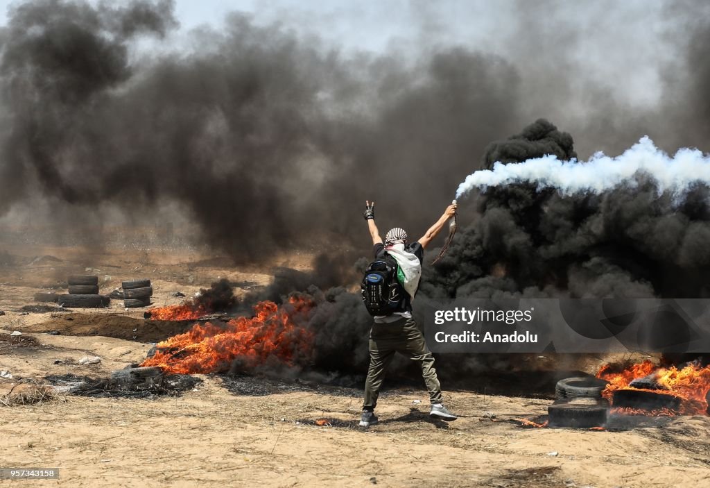 Protest at Gaza-Israel border