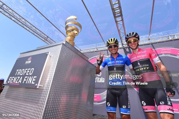 Start / Johan Esteban Chaves Rubio of Colombia Blue Mountain Jersey and Team Mitchelton-Scott / Simon Yates of Great Britain and Team...