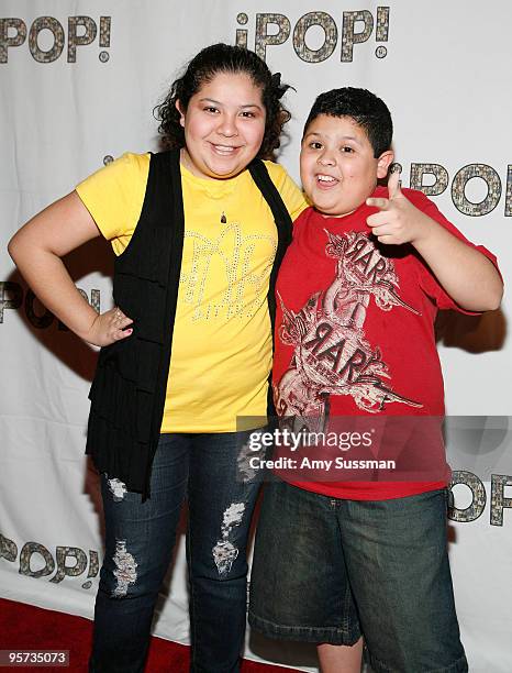 Actress Raini Rodriguez and actor Rico Rodriguez attend iPOP! Awards Showcase Gala at the Hyatt Regency Century Plaza on January 12, 2010 in Los...