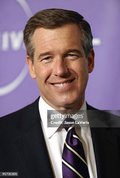 News anchor Brian Williams attends the NBC Universal press tour cocktail party at The Langham Resort on January 10, 2010 in Pasadena, California.