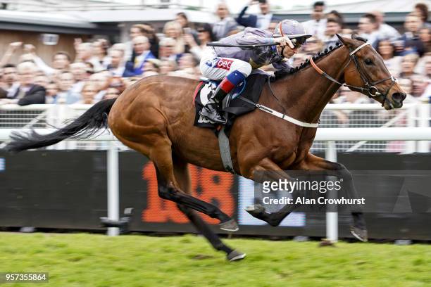Fran Berry riding Magic Circle winss The 188Bet Chester Cup Handicap Stakes at Chester Racecourse on May 11, 2018 in Chester, United Kingdom.